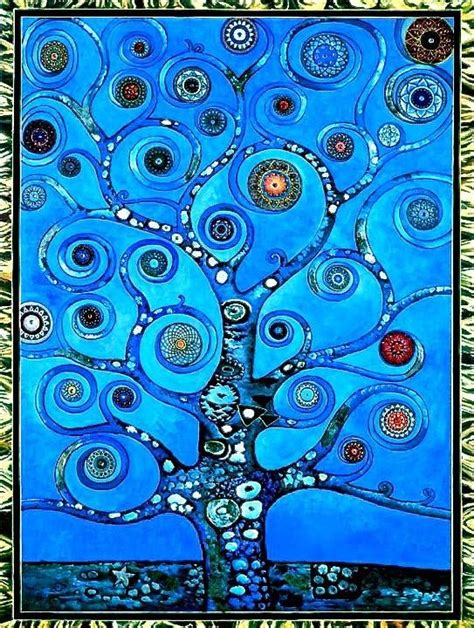 Pin By Marina Budimir On Blue ღღ Tree Art Tree Of Life Art Klimt Art