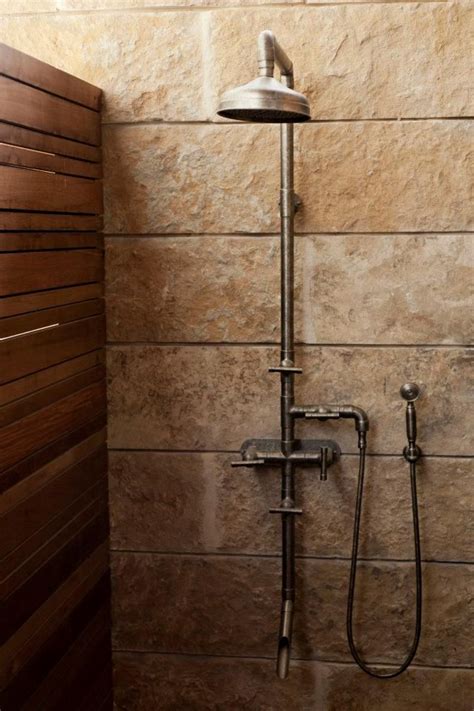 Details Industrial Style Bathroom Shower Plumbing Rustic Bathrooms
