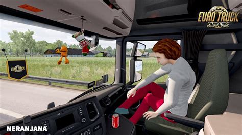 Ets 2 Mod Animated Female Passenger In Truck With You V20 Ets2 V136 Youtube