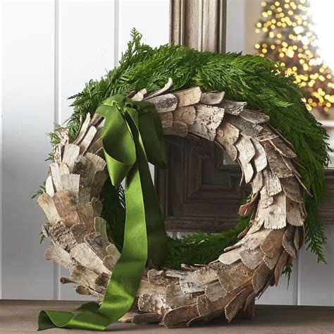 Bask In The Beauty Of Birch With This Birch Wreath Made With Salvaged