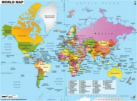 World Map Upsc World Political Map World Map With Countries World