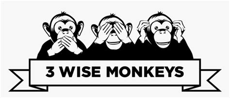 Wise Monkey Logo 03 Format 1500w Three Wise Monkeys Png Transparent