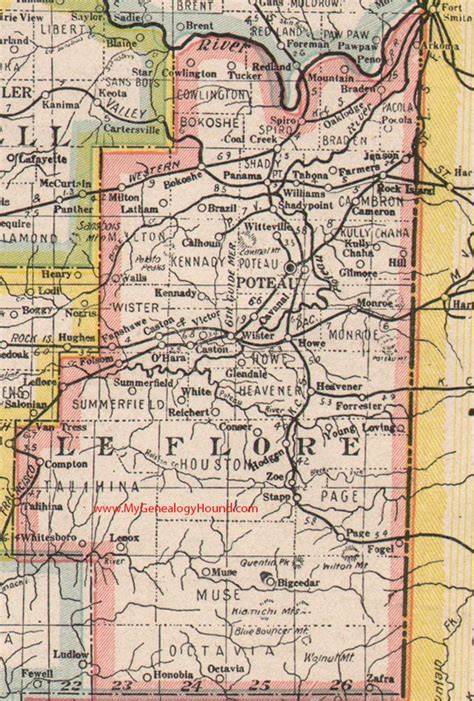 Leflore County Oklahoma Map Oconto County Plat Map