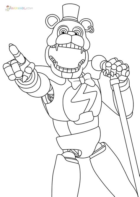 Five Nights At Freddys Coloring Pages In 2022 Fnaf Coloring Pages