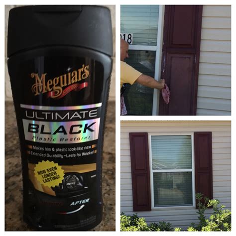 Sun exposure and ageing can eventually cause a vibrantly coloured plastic object to appear faded. Restore faded vinyl shutters with Meguiars Ultimate Black ...