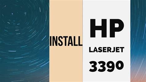 Please identify the driver version that you download is match to your os platform. How to install hp laserjet 3390 printer driver on windows ...