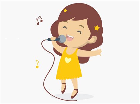 Girl Singing Karaoke By Gytis Ceglys On Dribbble