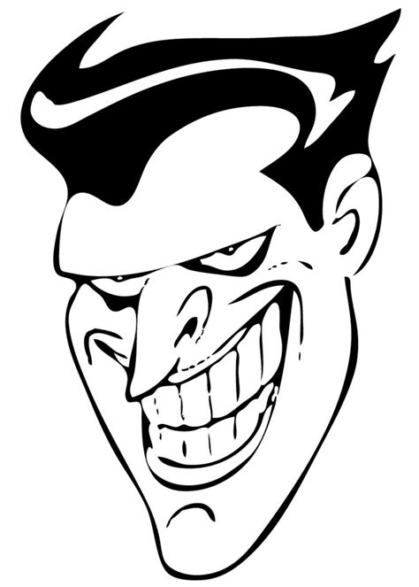 He first appeared in april 1940 in the comic strip batman # 1, and later in films and tv shows. Joker Coloring Pages | Free download on ClipArtMag