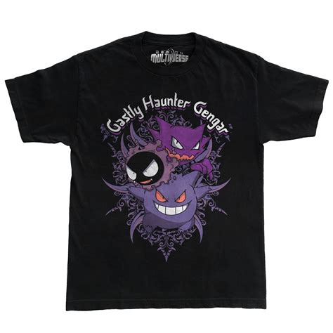 Pokemon Urban Gastly Haunter Gengar T Shirt Design Multiverse