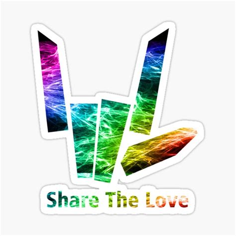 Rainbow Share The Love Sticker For Sale By PACIFICTEES Redbubble