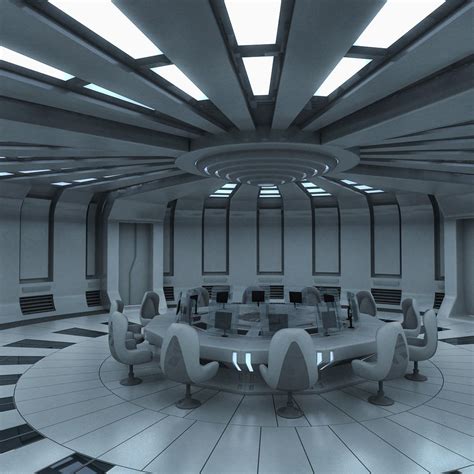 3d Futuristic Interior Model Futuristic Interior Spaceship Interior