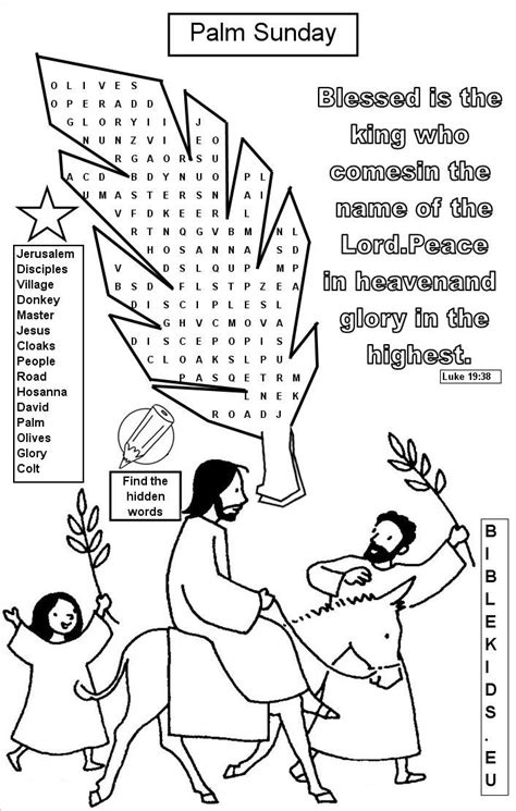 Jesus Palm Sunday Coloring Pages Tripafethna
