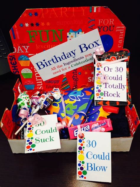 The best things to put in a birthday gift basket depends on the person that the basket will be given to as a gift. Easy DIY Birthday Box! Perfect to send to a long distance ...