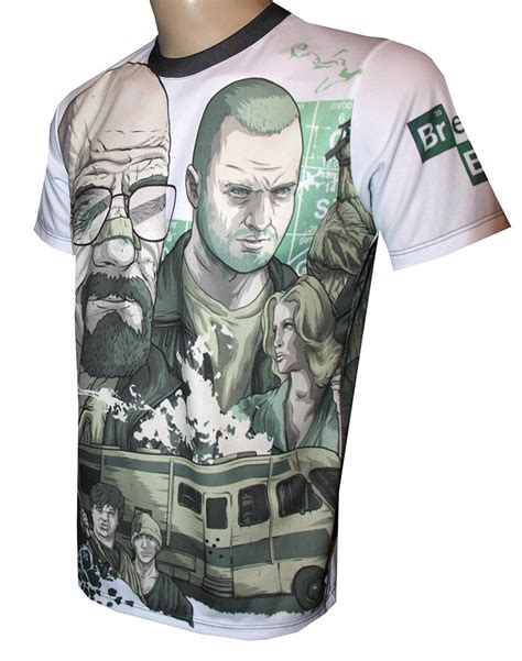 Breaking Bad T Shirt With Logo And All Over Printed Picture T Shirts