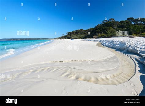 The Famous White Sands Of Hyams Beach In Picturesque Jervis Bay With