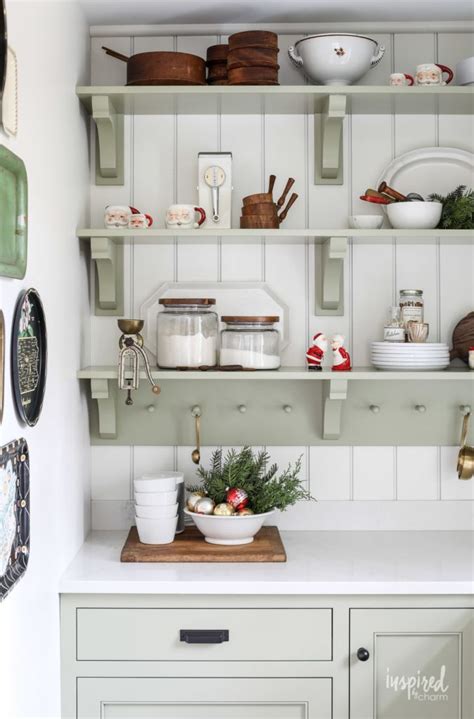 Add some natural greenery, garlands, boughs, and wreaths Festive and Beautiful Christmas Kitchen Decor Ideas # ...