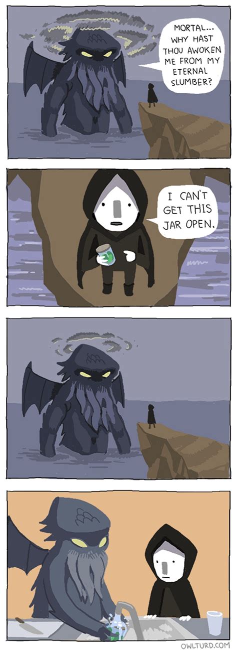 The Might Of Cthulhu By Shenanigansen Funny Comics Owlturd