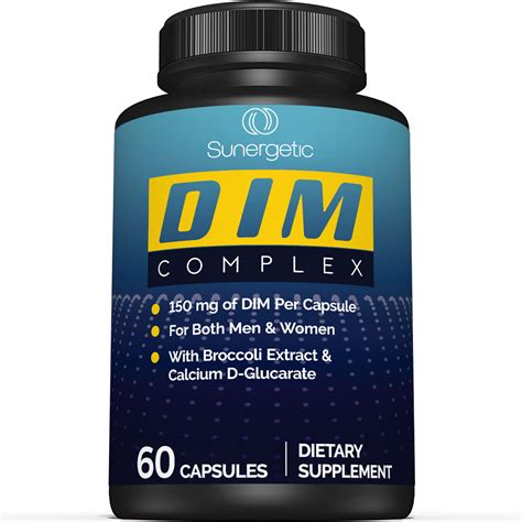 Premium DIM Supplement-Includes 150mg of DIM (diindolylmethane ...