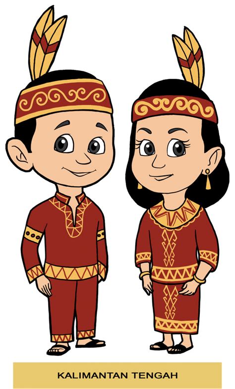 Pakaian Adat Tradisional Di Indonesia Kartun Gambar T