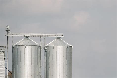 Premium Photo Sillos With Grain In The Field Agricultural Silos For