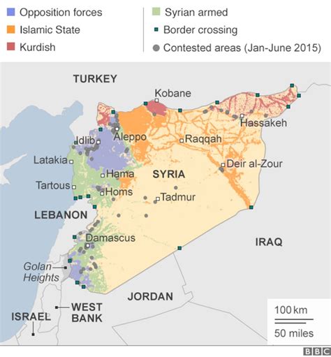 Syria Mapping The Conflict Bbc News