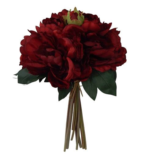 Use them in commercial designs under lifetime, perpetual & worldwide rights. Artificial Burgundy 19″ Peony bouquet | Silk Flower Depot