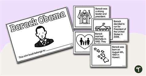Barack Obama Mini Book Teach Starter