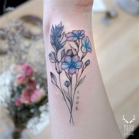Small tattoos flower small wrist. 24 Breathtaking Flower Tattoos By Zihwa - Page 2 of 3 ...