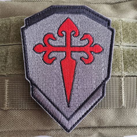 Knight Templar Embroidery Patches Badge Hook And Loop Military Souvenir