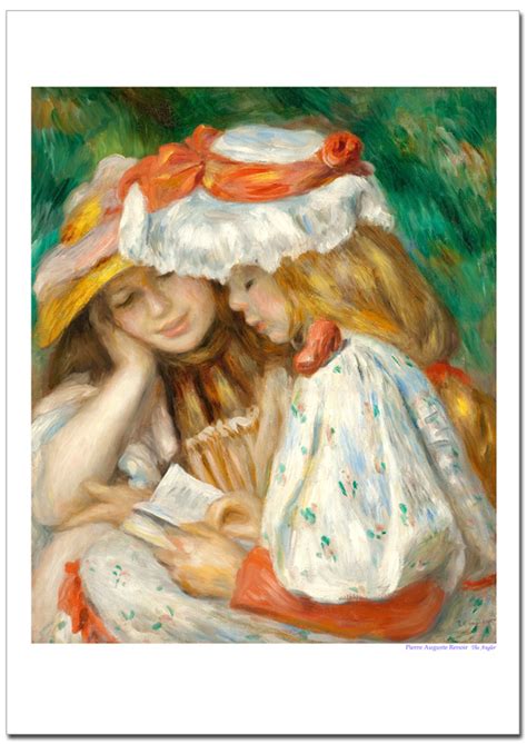ルノワール 読書する二人の少女 ジクレーアートポスター