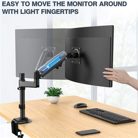 Ergear Monitor Arm For Most 13 35 Inch Ultrawide Or Curved Screens Up