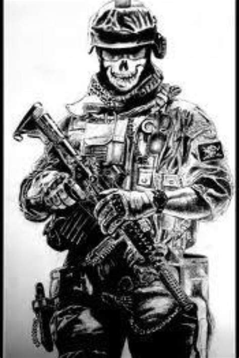 Grim Reaper Military Drawings Military Tattoos Soldier