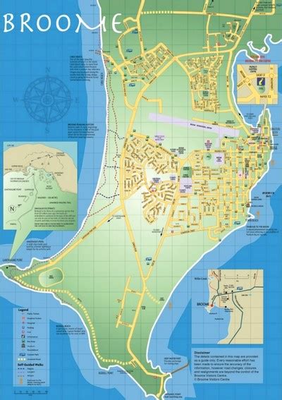 Map Of Broome Interactive And Printable Broome Maps Kimberleys Wa
