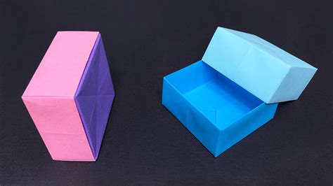 【origami Box With Lid】 How To Make Origami Box Fold Paper Box Easy