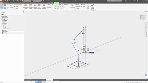 Inventor 2017 3d Sketch Youtube