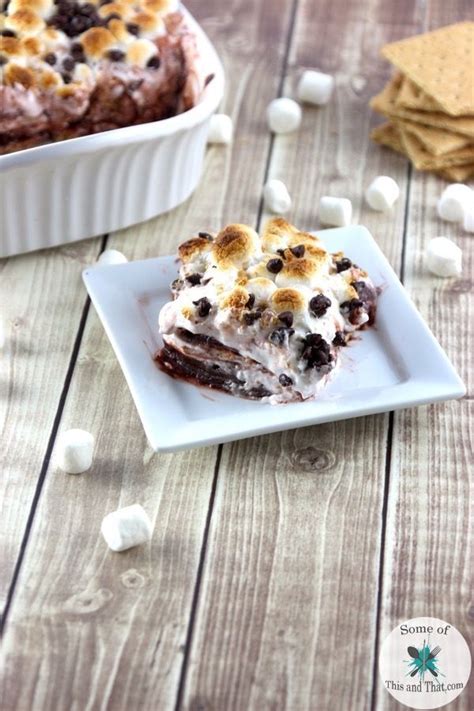 No Bake Smores Cake This Is A Fun And Easy Way To Bring Smores Inside