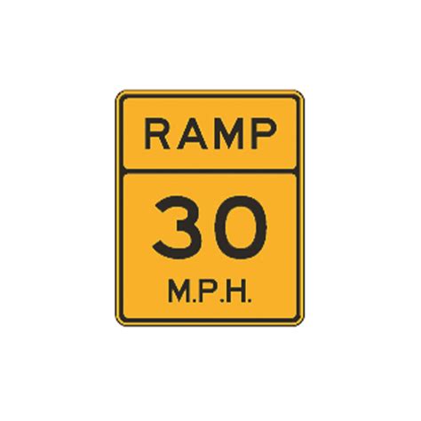 Advisory Exit Ramp Speed Sign W13 3 Traffic Safety Supply Company