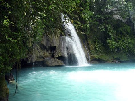 Kawasan Waterfalls On Cebu Island Philippines Stock Image Image Of