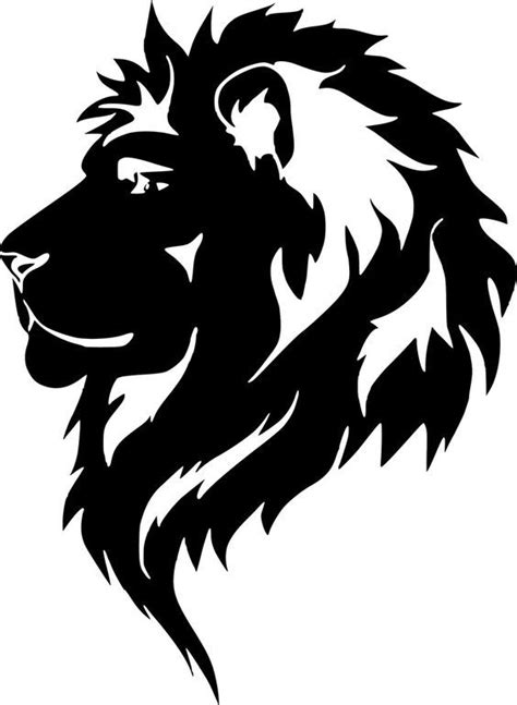 Pin By Ignacio Miranda On Adobe Animal Stencil Lion Silhouette Lion