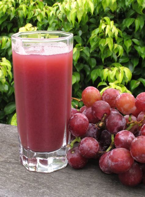 The benefit of fresh juicing is that the body can absorb the live nutrients directly into the blood stream; Fresh grape juice recipe