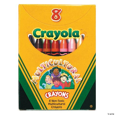 8 Color Crayola® Multicultural Colors Crayons Oriental Trading