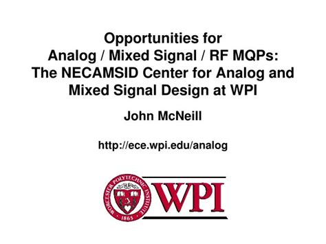Ppt John Mcneill Ecewpianalog Powerpoint Presentation Free Download Id4362384