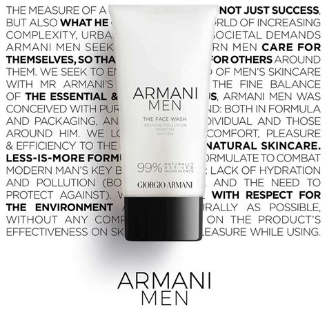 Giorgio Armani Beauty Men Face Wash 150 Ml Fredrik And Louisa
