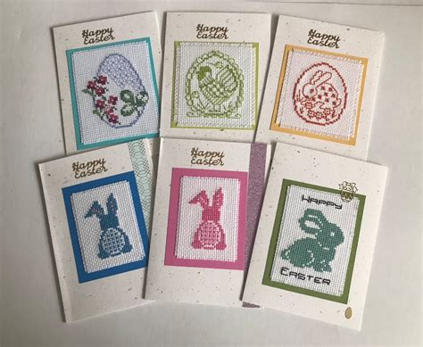 Cross Stitch Easter Cards Etsy