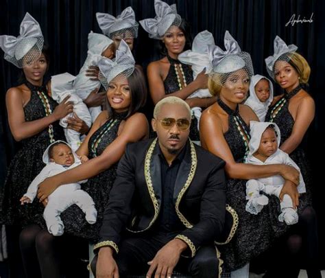 Nigerian Businessman Pretty Mike Storm His Friends Wedding With His 6 Wives Stealing The Show