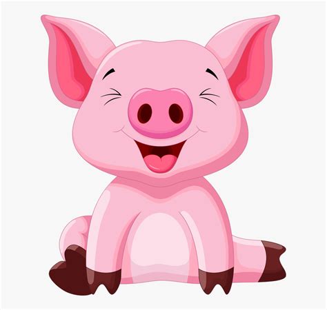 Cute Cartoon Pig Clipart Pig Coloring Pages For Kids