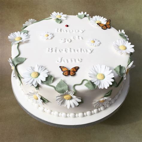 Daisy Cake Design Daisy Cakes Butterfly Birthday Cakes Simple