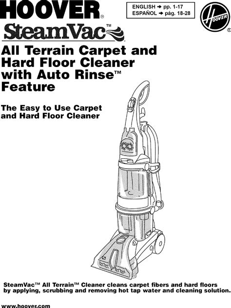 Hoover Carpet Cleaner Manual Fh50700