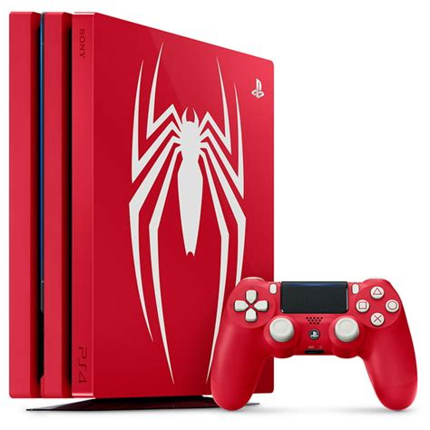 Sony Playstation 4 Pro Marvels Spider Man Limited Edition Amazing Red
