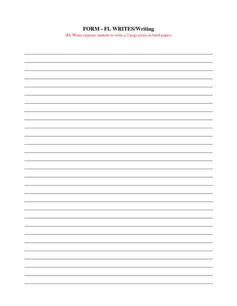 Printable writing paper for kids from all kids network. 9 Best Images of STAAR Lined Writing Paper Printable ...